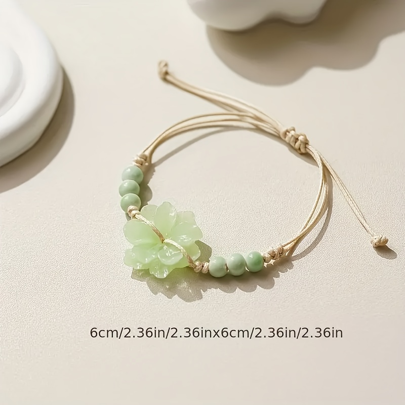 Ceramic Flower Vintage Chinese Ethnic Bracelet